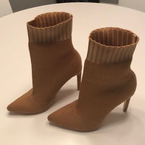 Chrissy Teigen by RAYE Delta Bootie in cinnamon